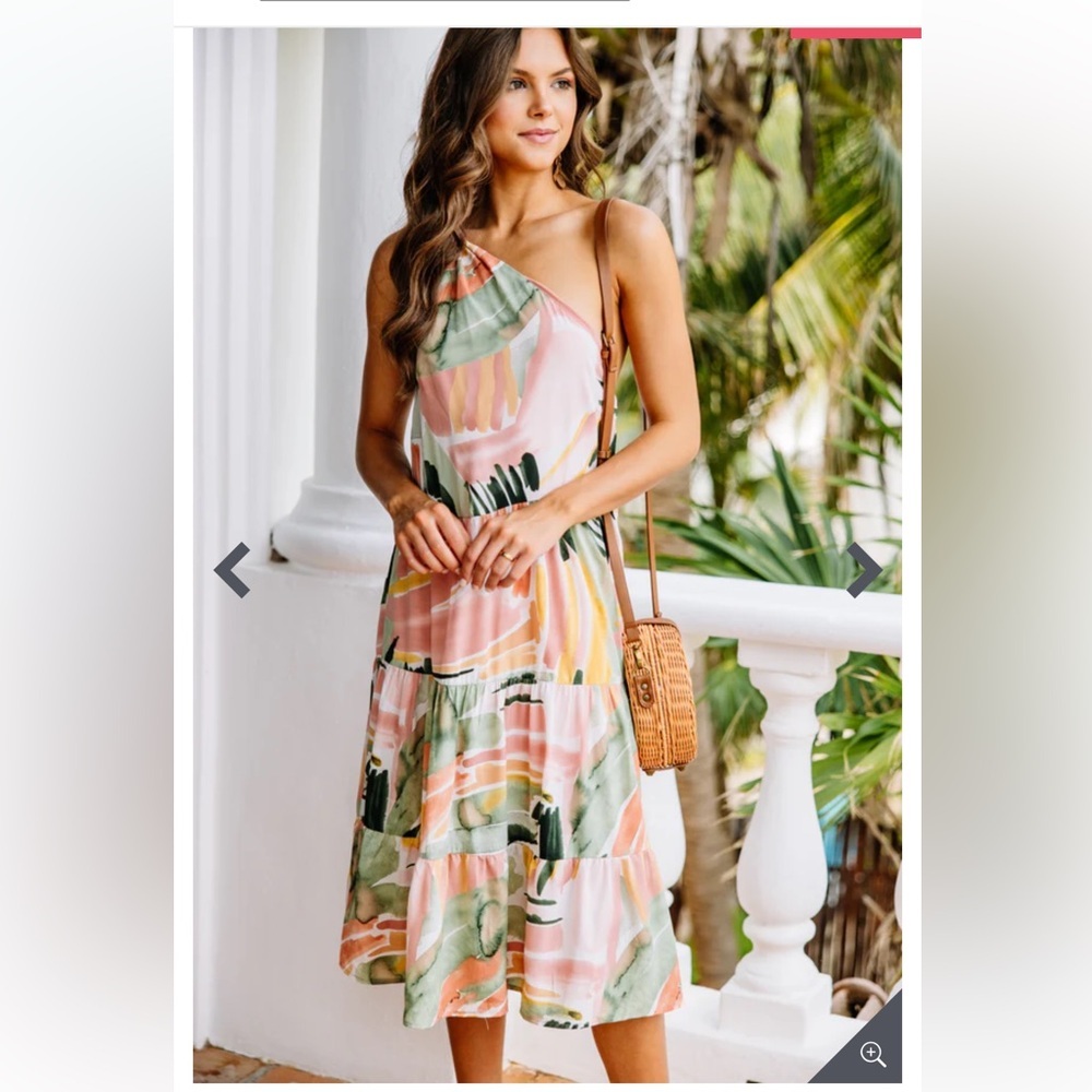Shop The Mint Love Follows Sage Green Midi Dress Size L